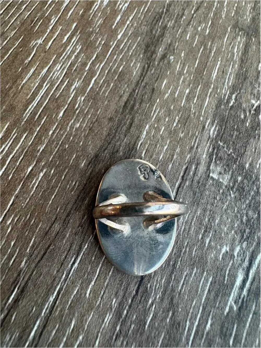 Vintage Inlay Bird and Flower Design Ring - Size 5 - Picture 5 of 5